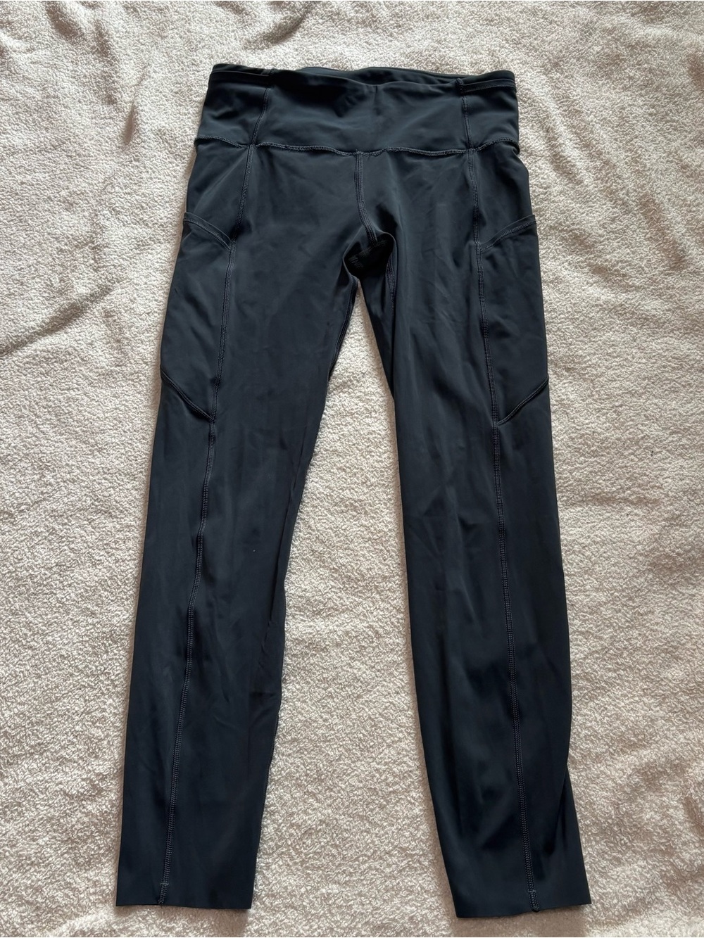 Dark gray Lululemon fast and free high rise tight